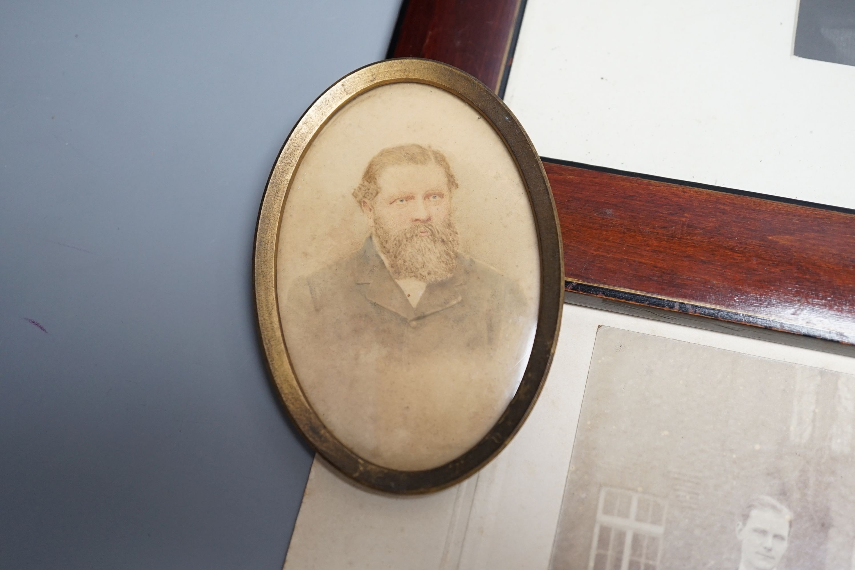 A collection of daguerrotypes, domestic photos
